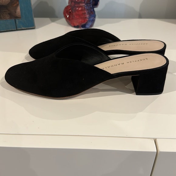 Loeffler Randall black suede pump mules -6.5 - Picture 3 of 6
